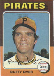 1975 Topps Mini Baseball Cards      538     Duffy Dyer